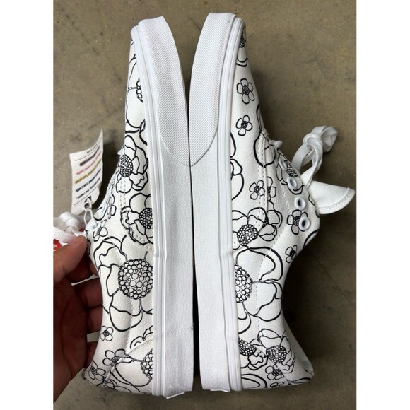 Brand New Vans Color U Floral White Shoes Canvas Mens Size 10 Create Your Color main image 10